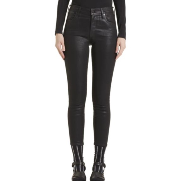 Sophie Hi Rise Skinny in Black Leatherette